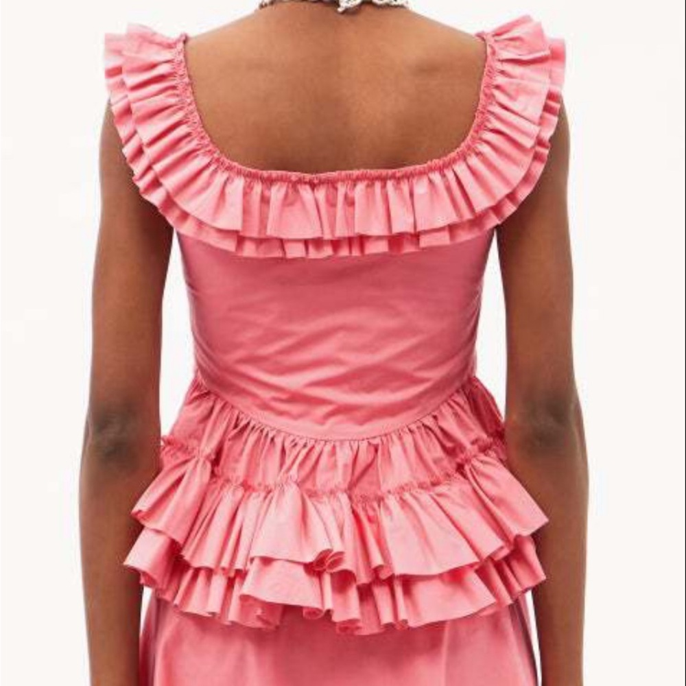 Molly Goddard Pink Ruffle Top - Picture 2 of 4